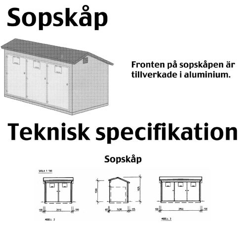 Ritning på sopskåp